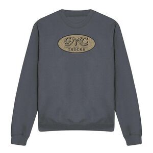 GMC Unisex Adult Vintage Logo Sweatshirt / Charcoal